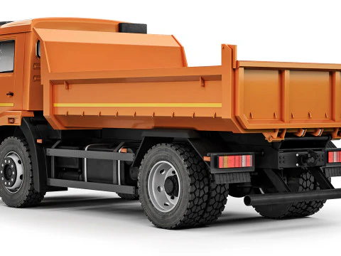 Kamaz 43255 dump truck 2019 3D Model