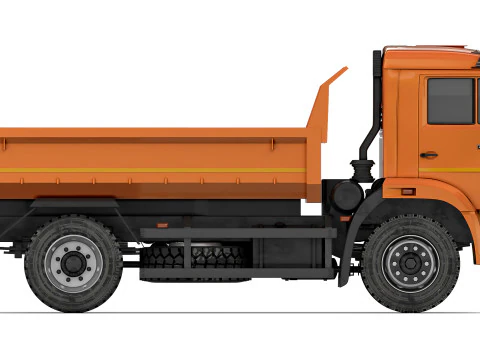 Kamaz 43255 dump truck 2019 3D Model