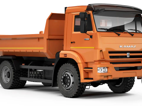 Kamaz 43255 dump truck 2019 3D Model