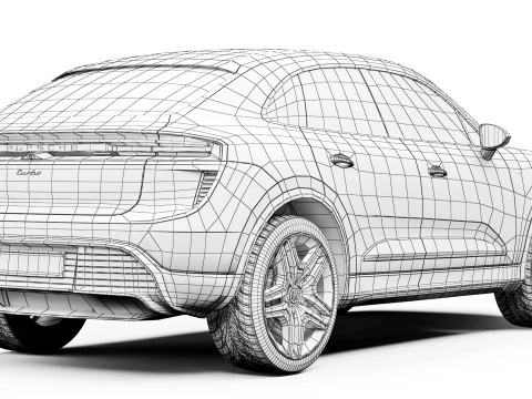 Porsche Macan Turbo 2025 3D Model