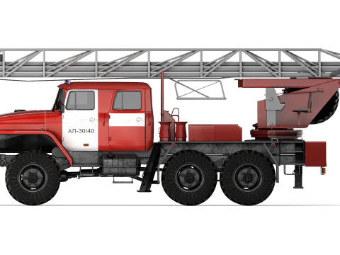 Ural 4320 AL 30-40 2018 3D Model