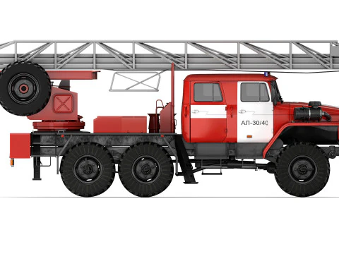 Ural 4320 AL 30-40 2018 3D Model
