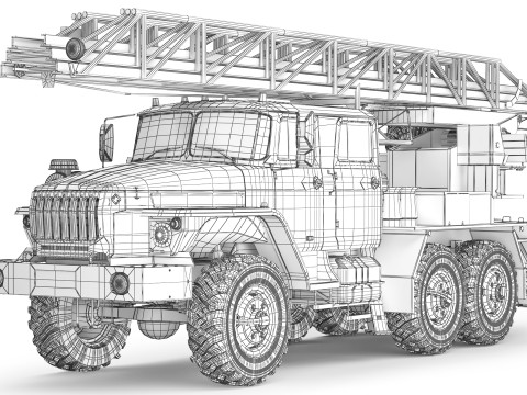 Ural 4320 AL 30-40 2018 3Dモデル
