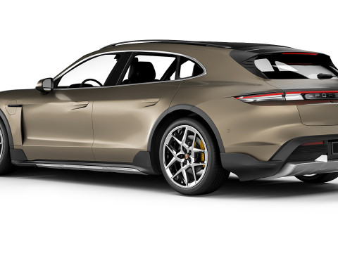 Porsche Taycan Turbo S Cross Turismo 2021 3D Model