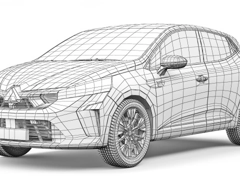 Mitsubishi Colt 2024 3D Model