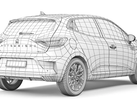 Mitsubishi Colt 2024 3D Model