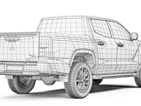 Mitsubishi L200 Triton 2024 3Dモデル