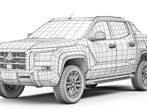 Mitsubishi L200 Triton Athlete 2024 Model 3D