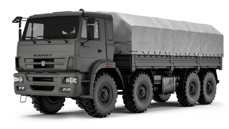 Kamaz 63501 Mustang 2016 3D Model .c4d .max .obj .3ds .fbx .stl .blend