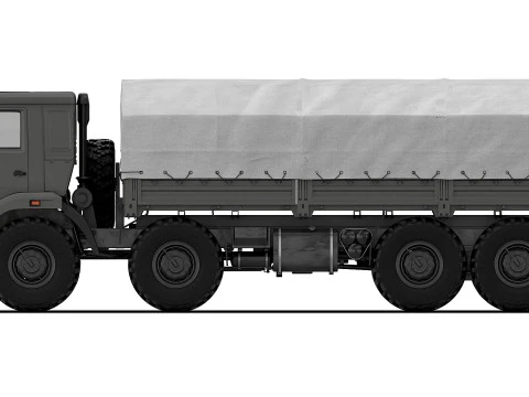 Kamaz 63501 Mustang 2016 3D Model