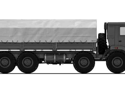 Kamaz 63501 Mustang 2016 3D Model