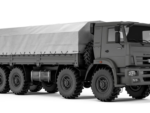 Kamaz 63501 Mustang 2016 3D Model