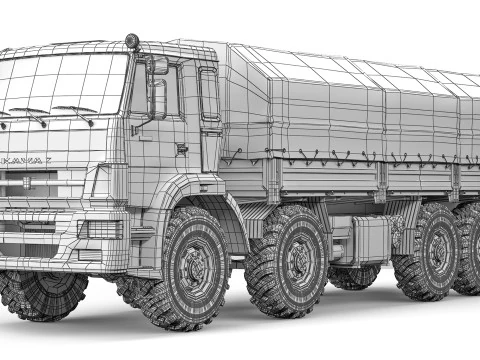 Kamaz 63501 Mustang 2016 3D Model