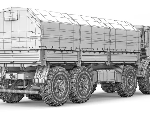 Kamaz 63501 Mustang 2016 3D Model