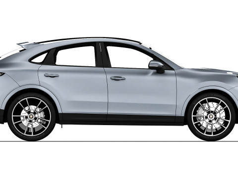 Porsche Cayenne Coupe 2024 3D Model