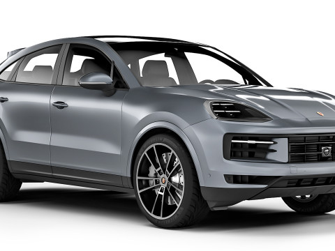Porsche Cayenne Coupe 2024 3D Model