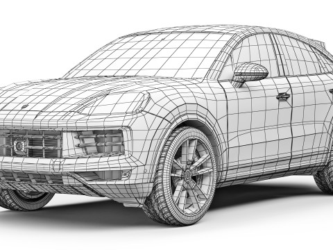 Porsche Cayenne Coupe 2024 3D Model