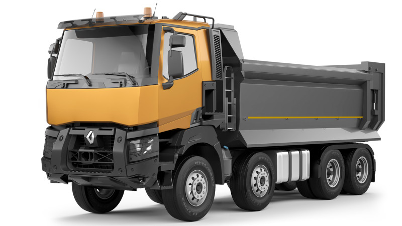 Renault K430 8x4 tipper 2016 Modello 3D .c4d .max .obj .3ds .fbx .stl .blend