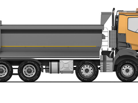 雷诺 K430 8x4 自卸车 2016 3D 模型