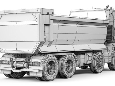 雷诺 K430 8x4 自卸车 2016 3D 模型