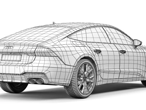 Audi S7 Sportback 2020 Modello 3D