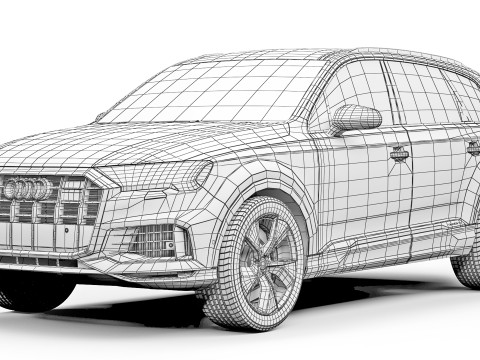 Audi Q7 2020 3D 모델