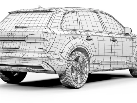 Audi Q7 2020 3D Model