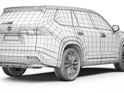 Toyota Grand Highlander 2024 3Dモデル