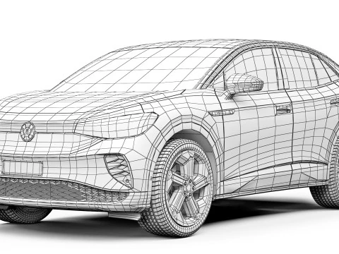 Volkswagen ID5 GTX 2022 3D Model