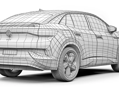 Volkswagen ID5 GTX 2022 3D Model