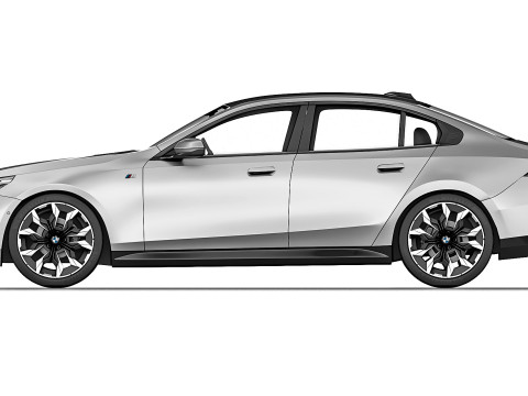 Electric sedan G60 i5 2024 3D Model