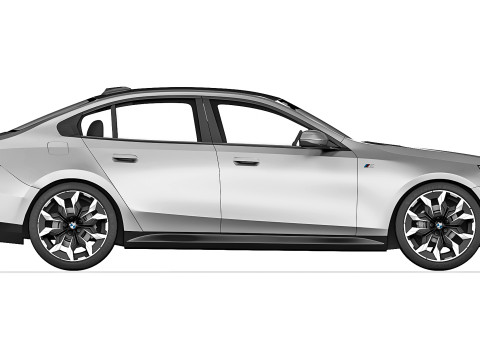 Electric sedan G60 i5 2024 3D Model