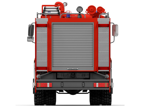 Kamaz 53229 AC-60 firetruck 2016 Model 3D