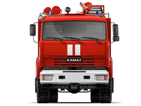 Kamaz 53229 AC-60 firetruck 2016 Model 3D