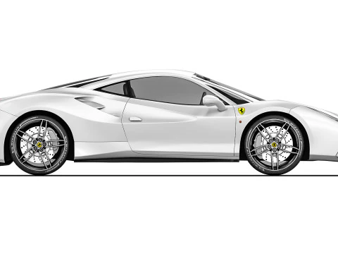 Ferrari 488 GTB 2016 3D Model