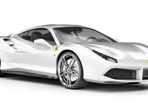 Ferrari 488 GTB 2016 3D Model