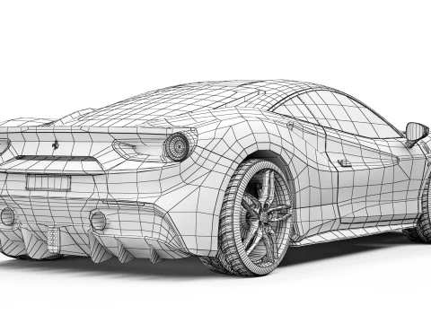 Ferrari 488 GTB 2016 3D Model