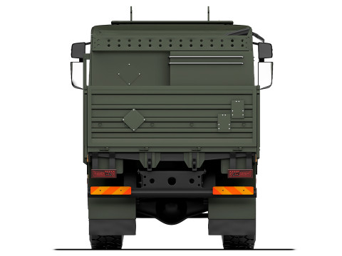 Scania XT R500 8x8 flatbed body 2022 3D 模型