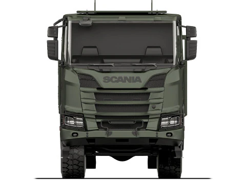 Scania XT R500 8x8 flatbed body 2022 3D Model