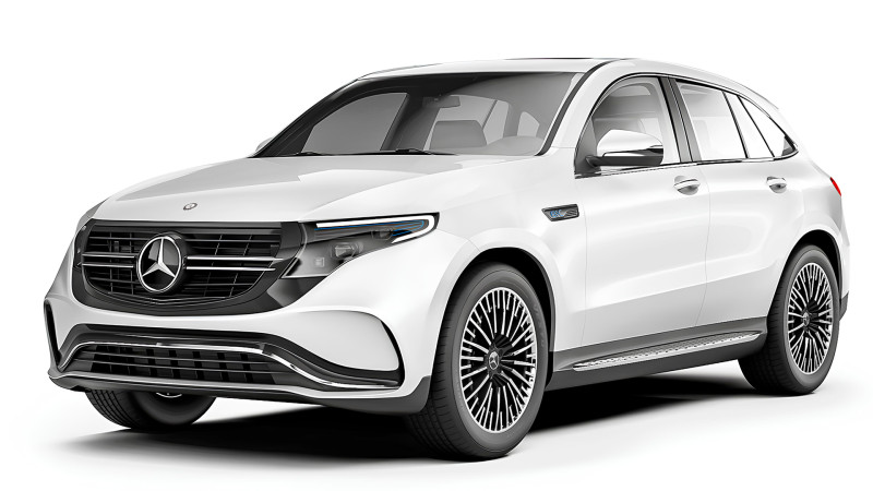 Mercedes-Benz EQC 400 2020 3D Модель .c4d .max .obj .3ds .fbx .stl .blend
