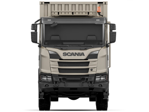Scania R500 XT 6x6 container 2022 3D 모델