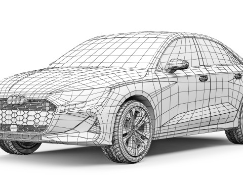 Audi A3 Sedan 2025 3D मॉडल