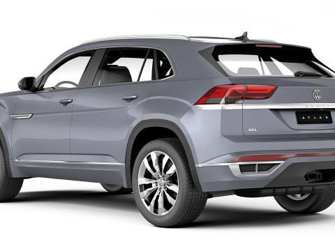 Volkswagen Atlas Cross Sport R-Line 2021 3D Model