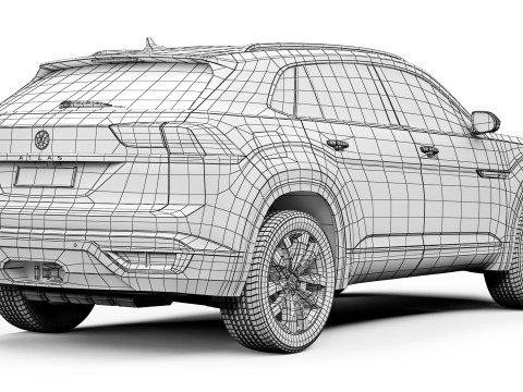 Volkswagen Atlas Cross Sport R-Line 2021 3D Model