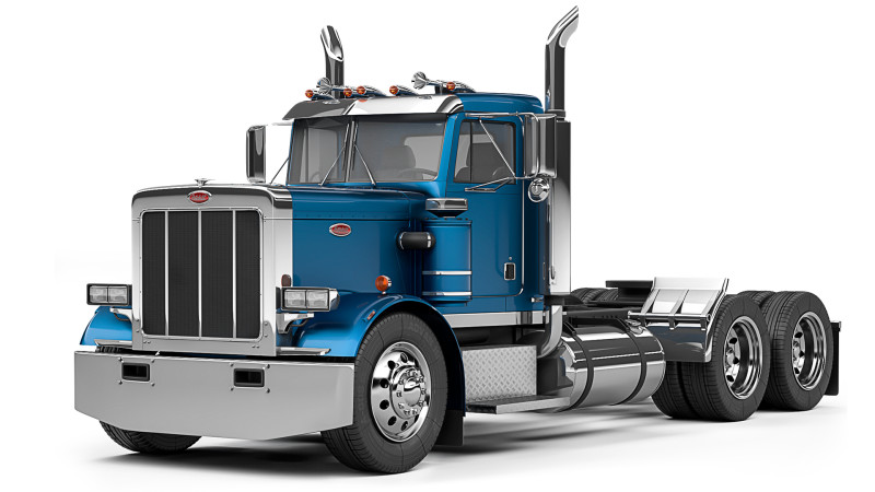 Peterbilt 359 Day Cab 1984 Model 3D .c4d .max .obj .3ds .fbx .stl .blend 