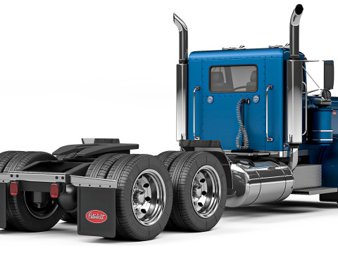 Peterbilt 359 Day Cab 1984 Model 3D
