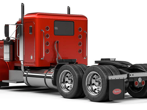 Peterbilt 359 Sleeper Cab 1984 3D Model