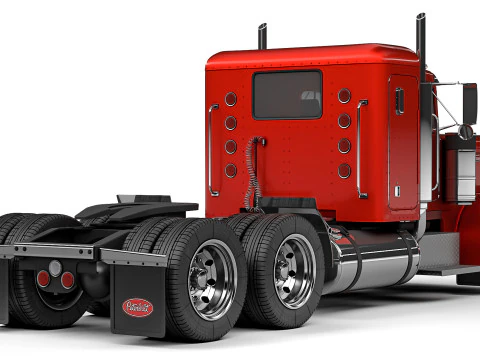 Peterbilt 359 Sleeper Cab 1984 3D Model