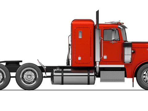 Peterbilt 359 Sleeper Cab 1984 3D Model