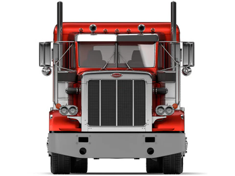 Peterbilt 359 Sleeper Cab 1984 3D Model